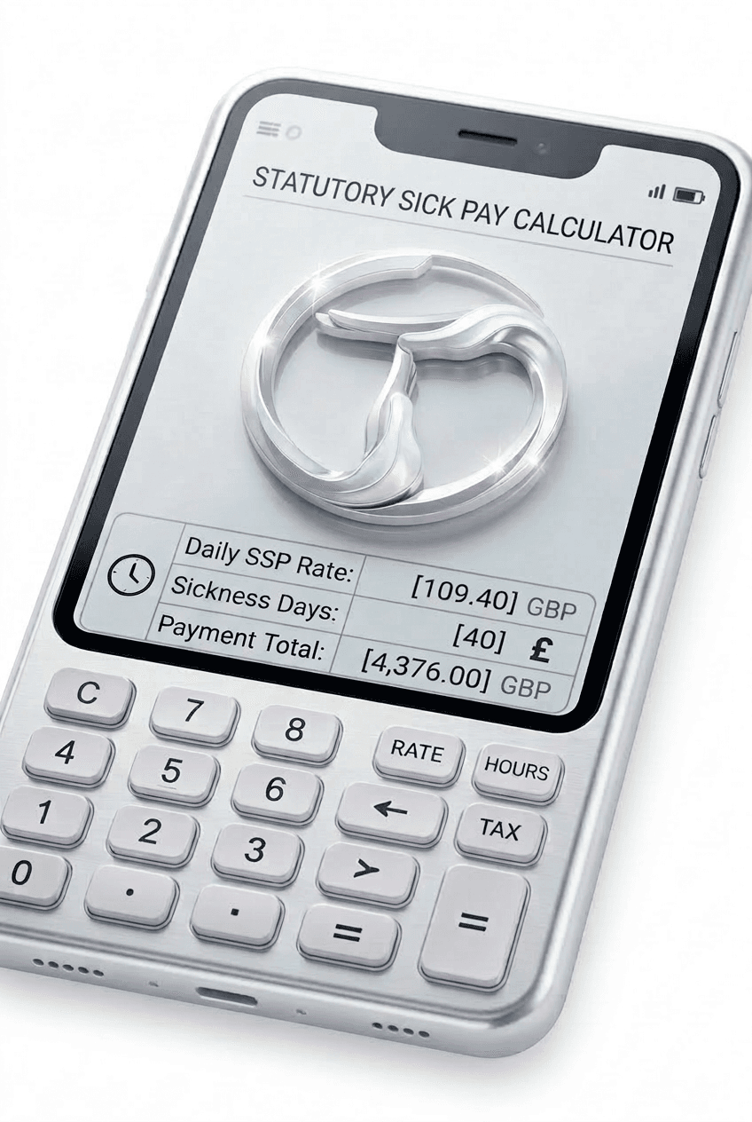 Time-Out Zone Statutory Sick Pay calculator: estimate weekly SSP as the lower of 80% of average weekly earnings or £123.25, paid for up to 28 weeks.