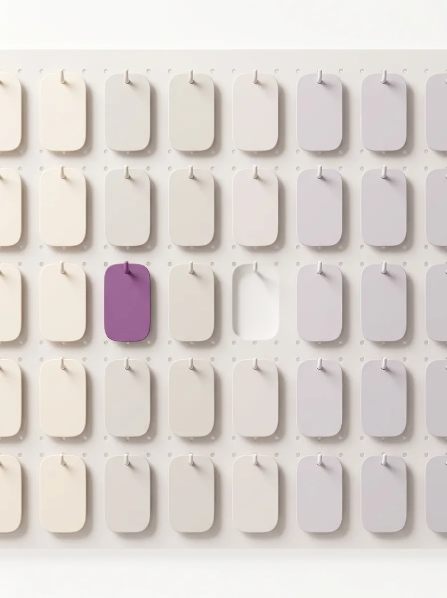 Abstract 3D illustration of absence types flowing into one calendar