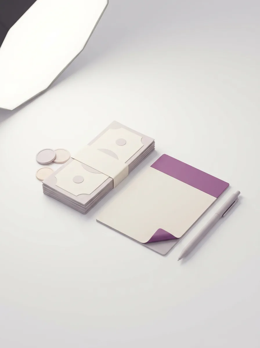 Abstract 3D illustration of unused leave converting into payout value